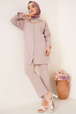 Zincir Kolyeli Ayrobin İkili Takım Taş 