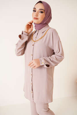 Zincir Kolyeli Ayrobin İkili Takım Taş - İKİLİ TAKIM