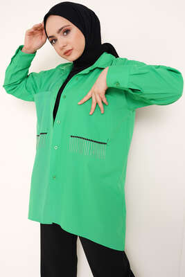 Zincir Püskül Detaylı Gömlek Benetton - FİXAY