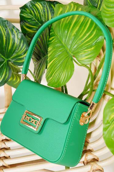 Zincir Tokalı Kapaklı Omuz Çanta Benetton - Kol Çantası